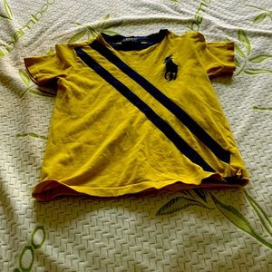 Yellow polo kids t shirt